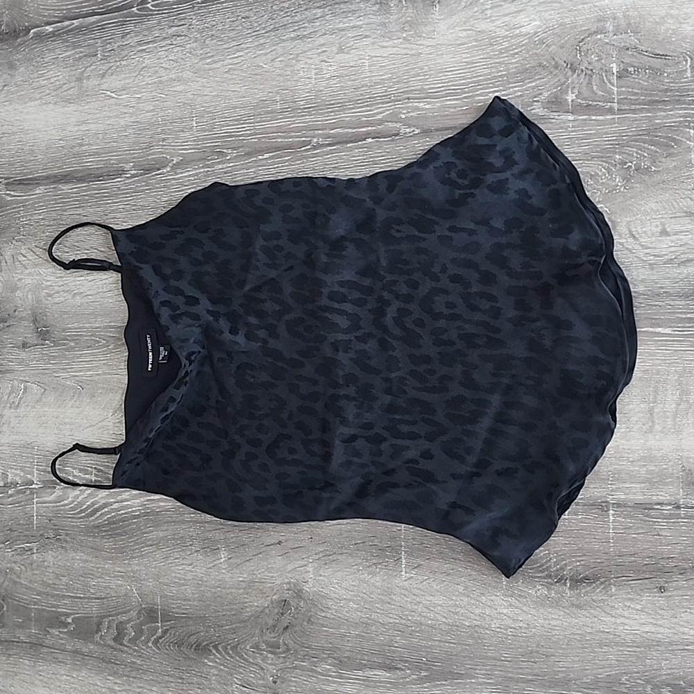 NEW! FIFTEEN TWENTY Drape Cami in RARE Leopard Jacquard